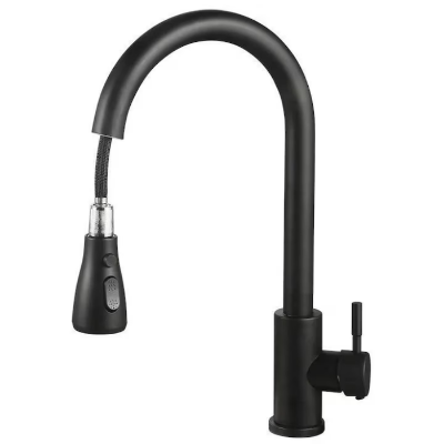 Baterie Bucătărie cu Pipă Înaltă și Duș Extractibil • 2 Funcții de Curgere • Rotire 360°