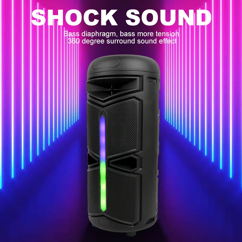 Boxă Portabilă Bluetooth ZQS-4293, Wireless, Subwoofer Puternic, Lumini RGB