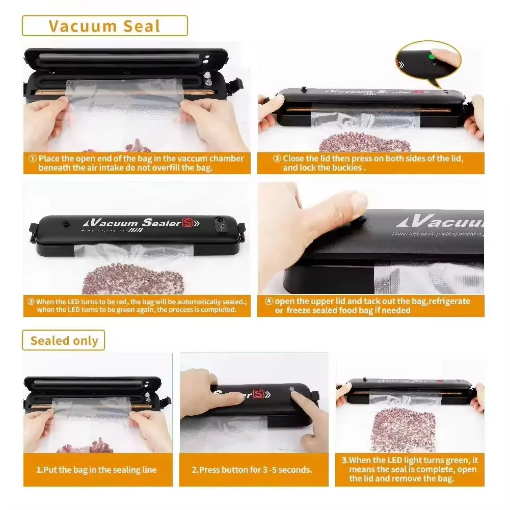 Aparat de vidat alimente Vacuum Sealer S Sigileaza prospetimea in cateva secunde