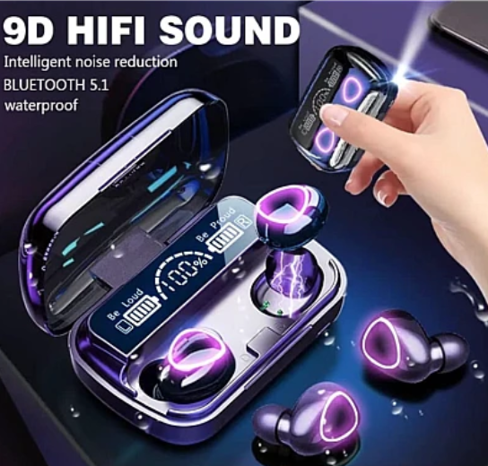 Căști Wireless M10 Bluetooth 5.0 Engross – Sunet Premium, Cutie Încărcare, IPX4