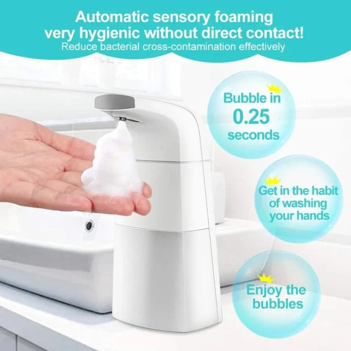 Dispenser Automat Săpun Lichid cu Senzor, 250 ml, Montaj Pe Perete, Auriu