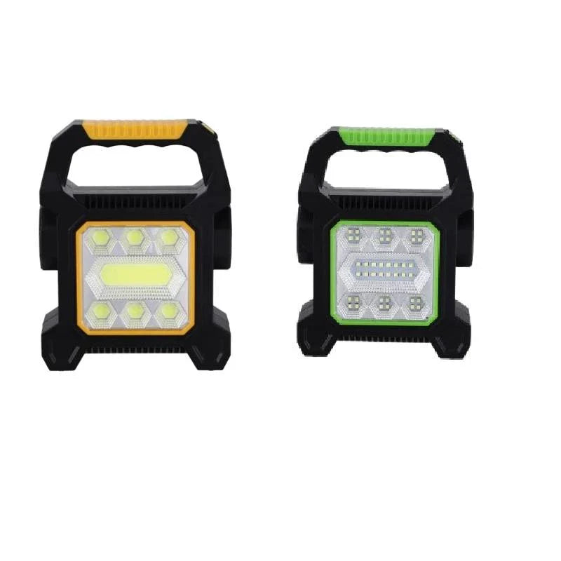 Lampă Camping JY-258B, 40 LED-uri + Lanternă Laterală, Încărcare Solară & USB engross, Verde