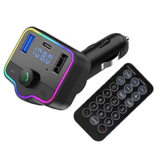 Modulator FM Auto M46 • Bluetooth 5.0 • Dual USB + USB-C • Hands-Free • Incarcă rapid